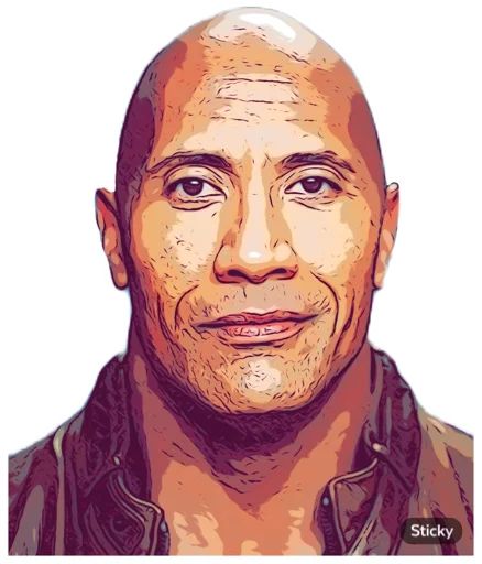 Sticker “Dwayne Johnson-2”