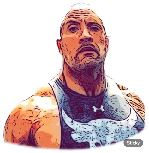 Sticker “Dwayne Johnson-4”