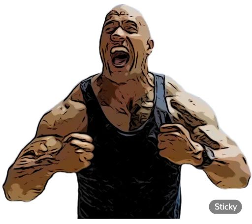 Sticker “Dwayne Johnson-8”