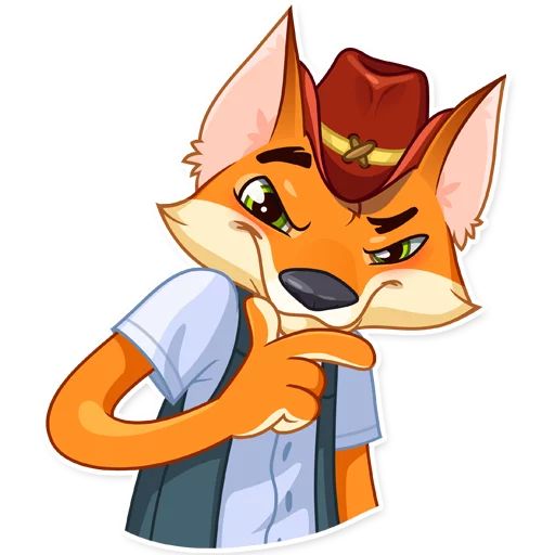 Sticker “Cowboy Fox-10”