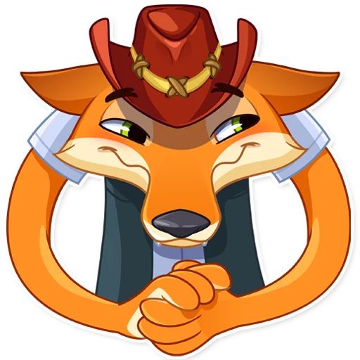Sticker “Cowboy Fox-12”