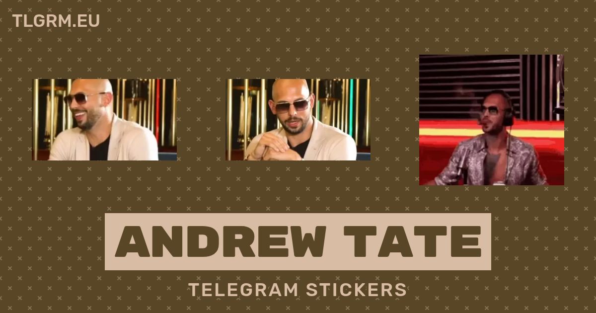 “Andrew Tate” animated sticker set for Telegram