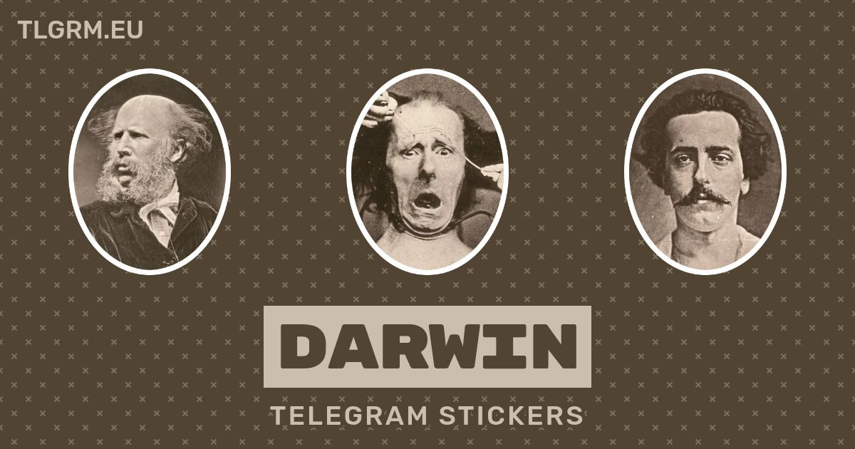 “Darwin” stickers set for Telegram