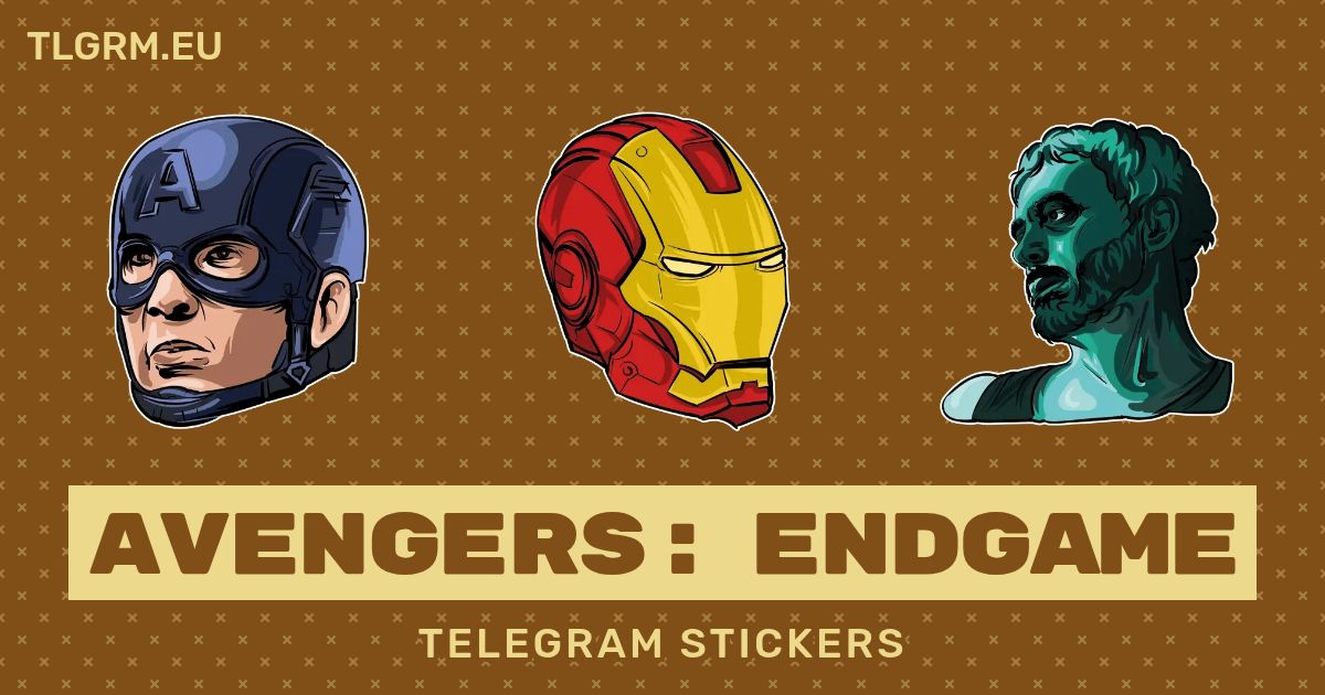 “Avengers Endgame” stickers set for Telegram