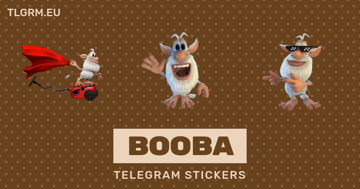 Booba Stickers Set For Telegram