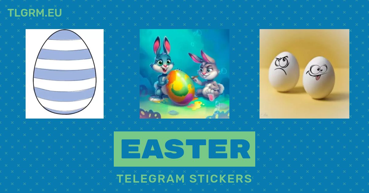 “Easter” animated sticker set for Telegram