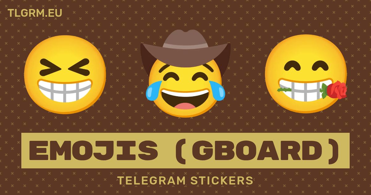 “Emojis (Gboard)” stickers set for Telegram