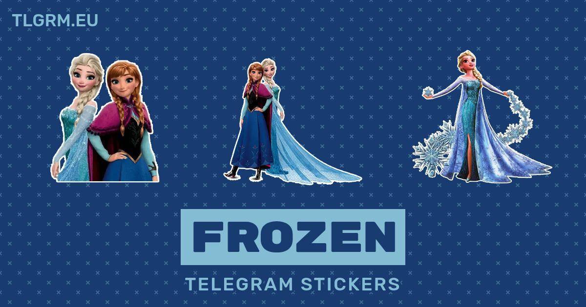 “Frozen” stickers set for Telegram