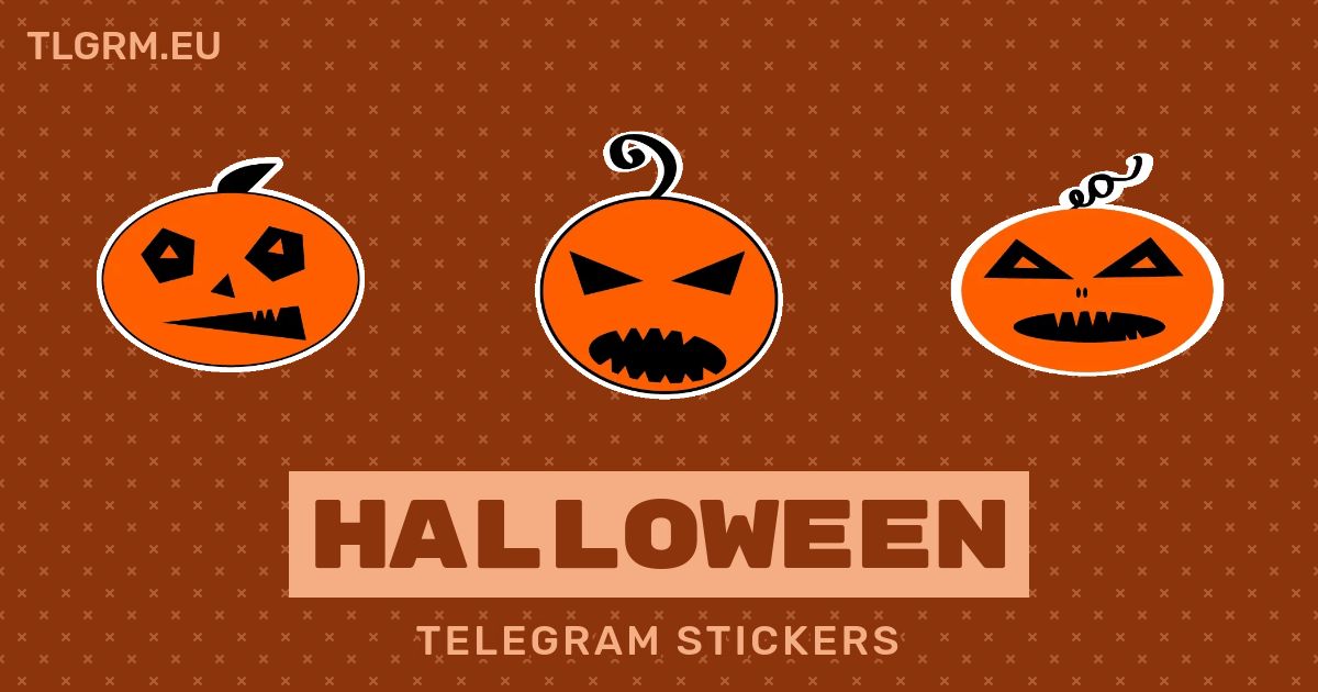 “HALLOWEEN” stickers set for Telegram