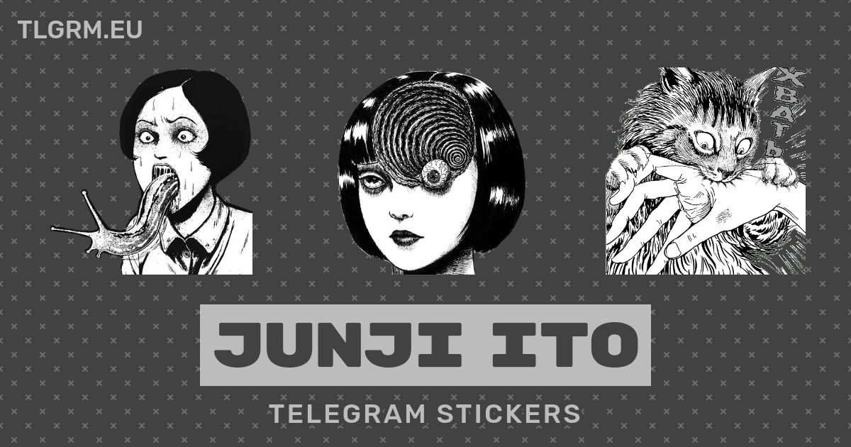 “junji Ito” Stickers Set For Telegram
