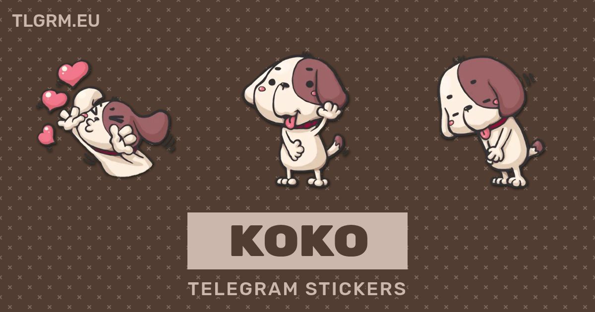 “Koko” stickers set for Telegram