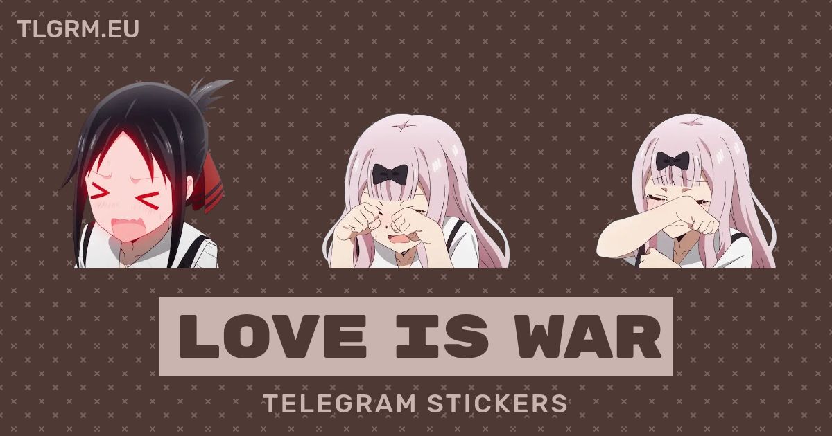 “Love is War” stickers set for Telegram