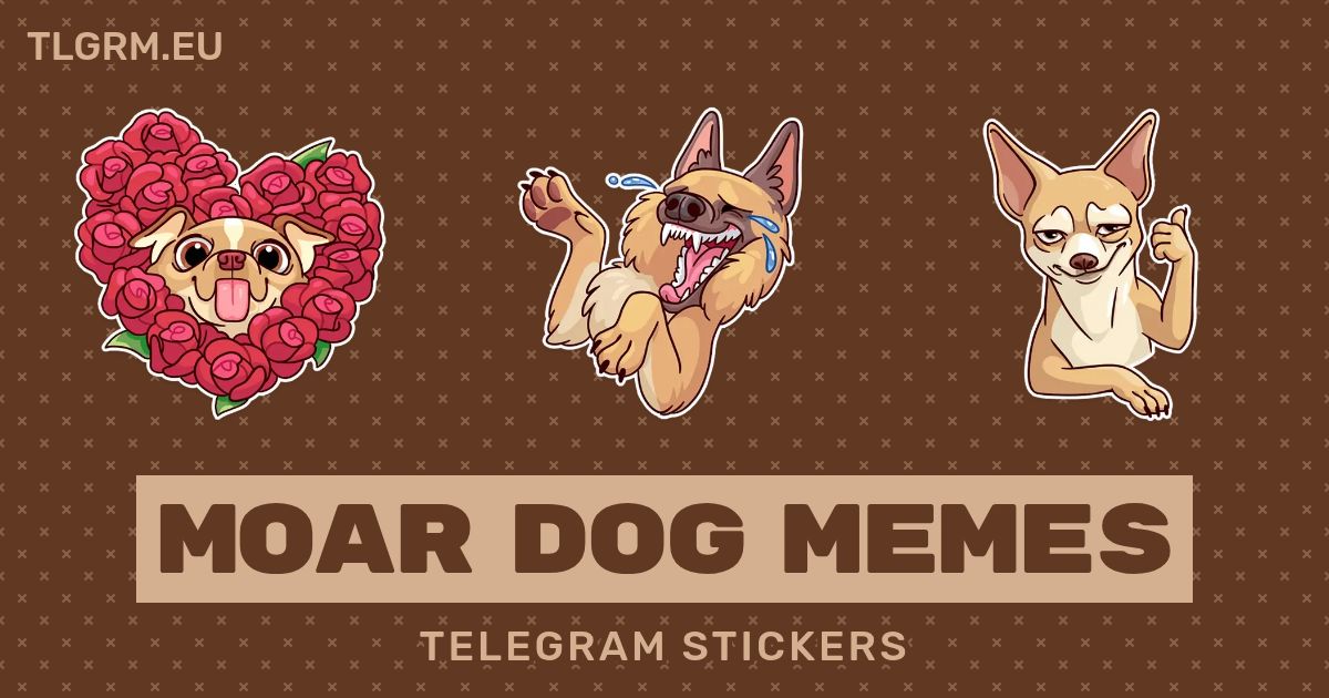 “Moar Dog Memes” stickers set for Telegram