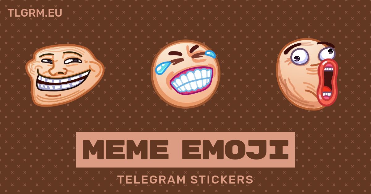 “Meme Emoji” animated sticker set for Telegram