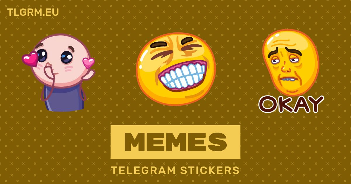 “Memes” animated sticker set for Telegram