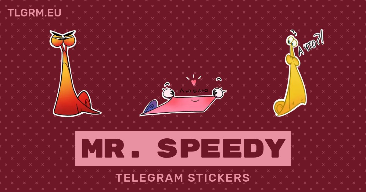 “Mr. Speedy” stickers set for Telegram