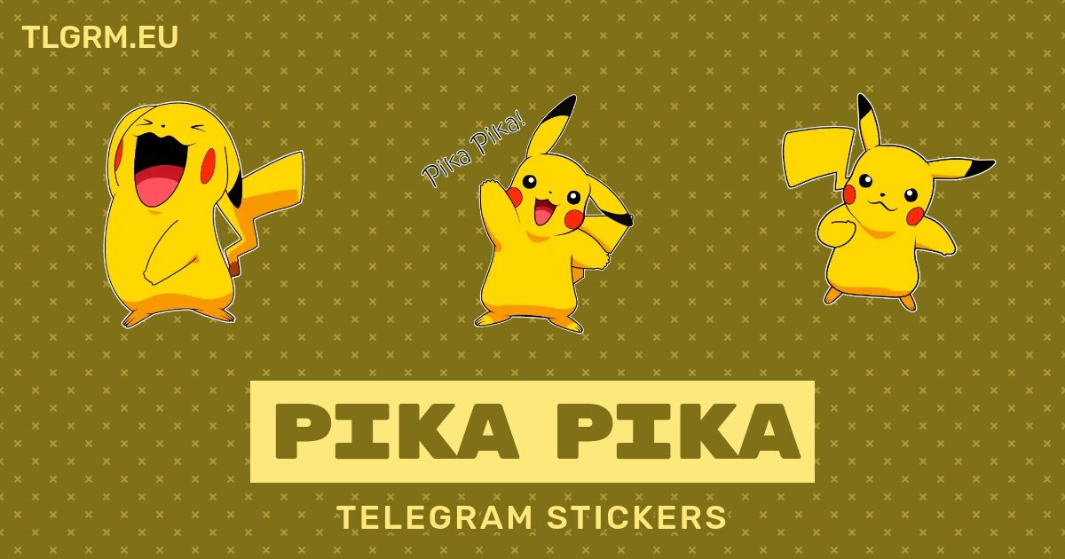 “Pika Pika” stickers set for Telegram