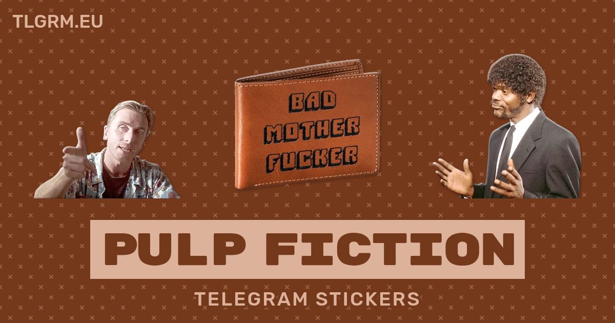 “Pulp Fiction” stickers set for Telegram