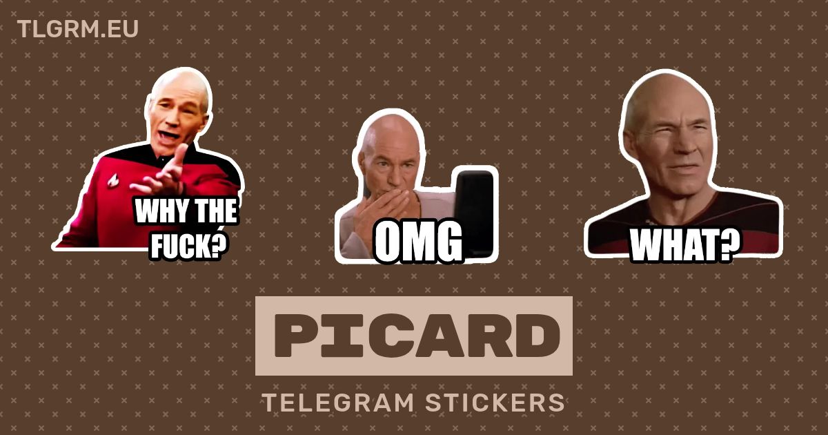 “Picard” stickers set for Telegram