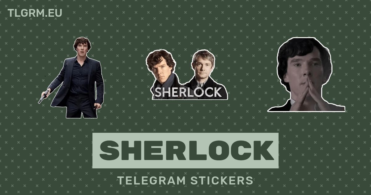 “Sherlock” stickers set for Telegram