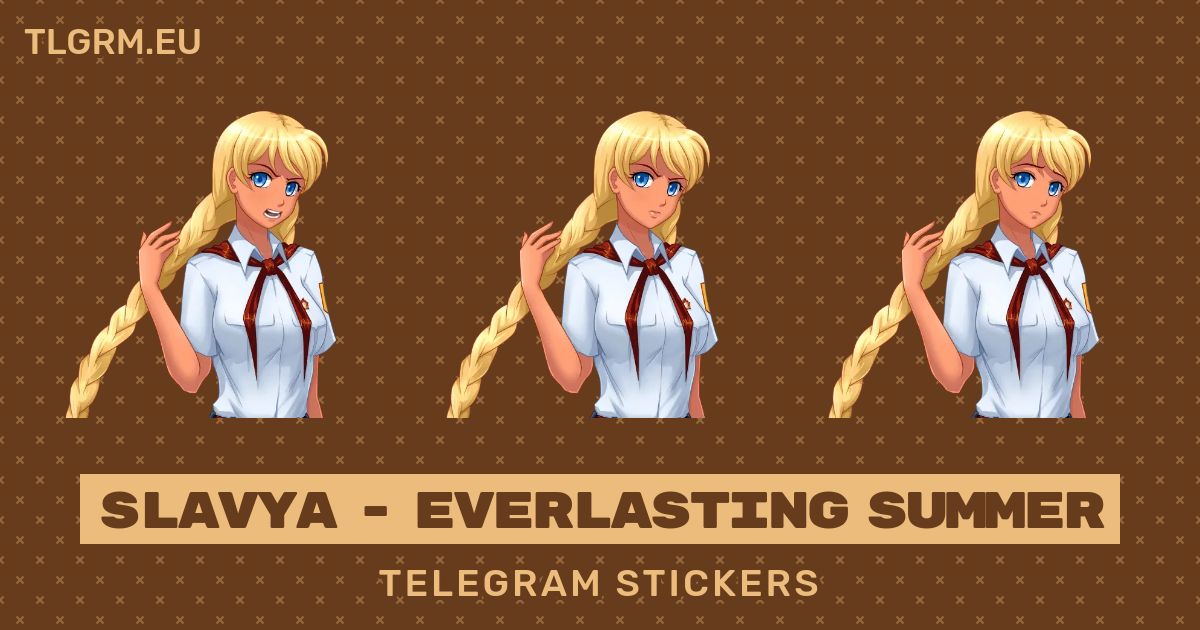 “slavya Everlasting Summer” Stickers Set For Telegram