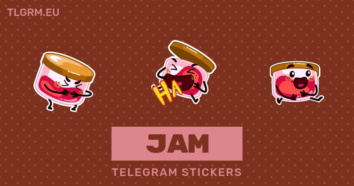 “Jam” animated sticker set for Telegram