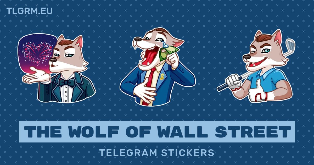 “The Wolf of Wall Street” stickers set for Telegram