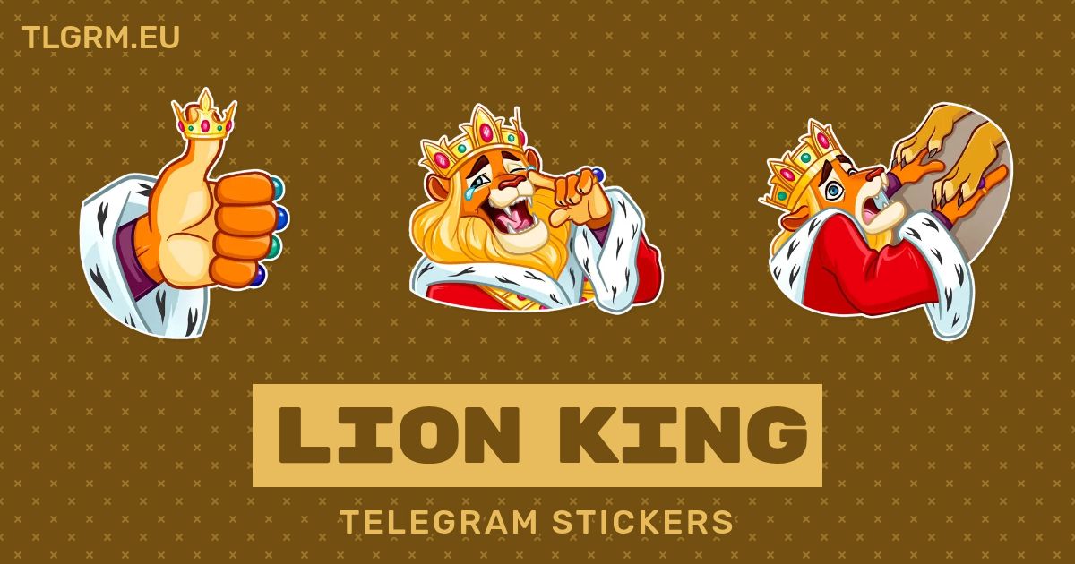 “Lion King” stickers set for Telegram