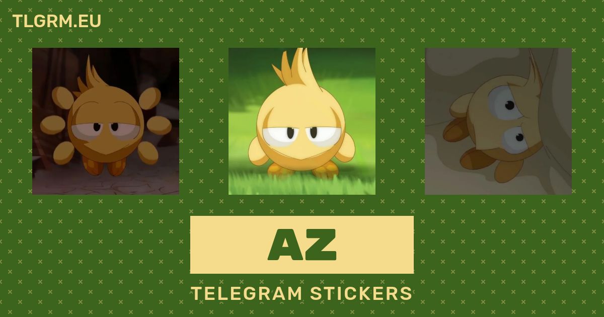 “Az” stickers set for Telegram