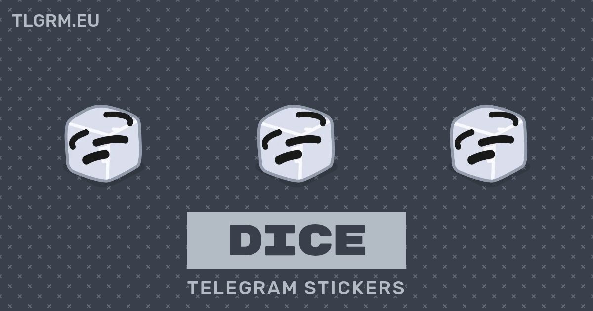 “Dice” animated sticker set for Telegram