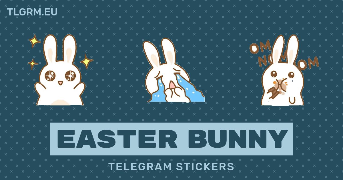 “Easter bunny” stickers set for Telegram