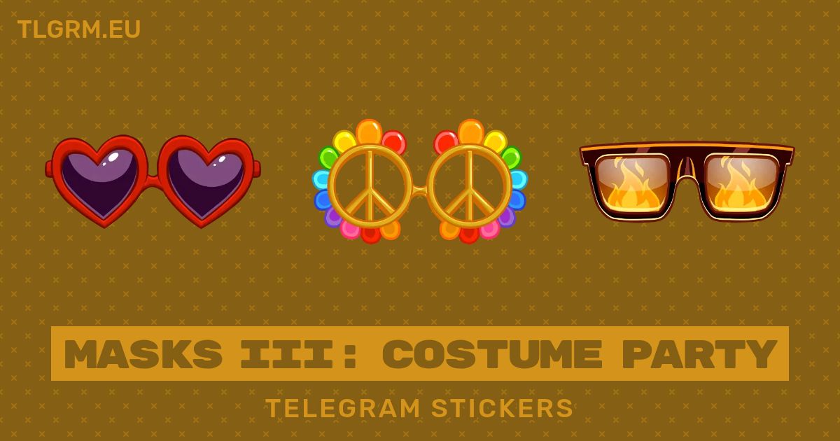 Набор масок для Telegram «Masks III Costume Party»