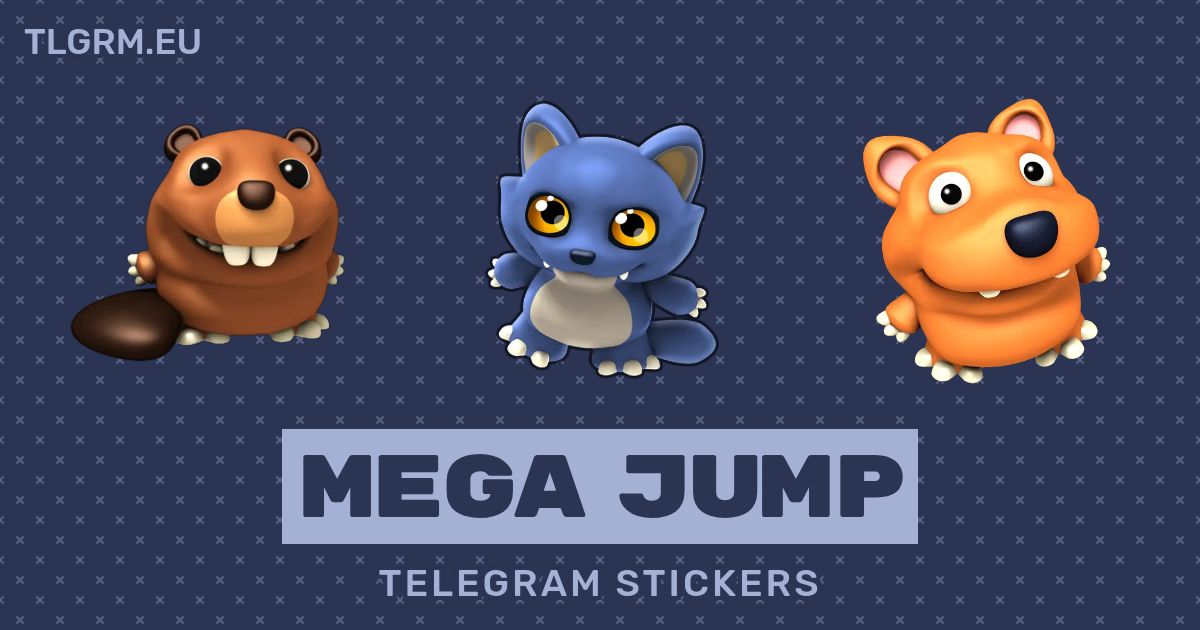 Mega Jump Stickers Set For Telegram