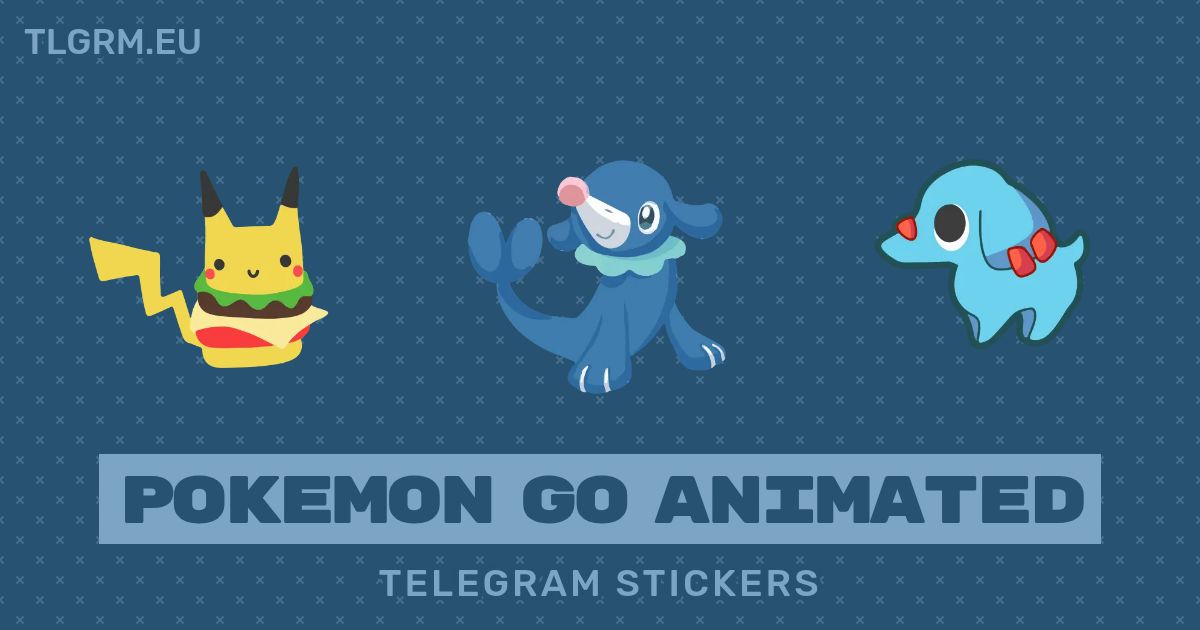 “Pokemon Go Animated” animated sticker set for Telegram