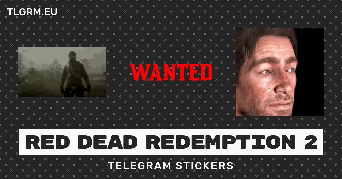 “Red dead redemption 2” animated sticker set for Telegram