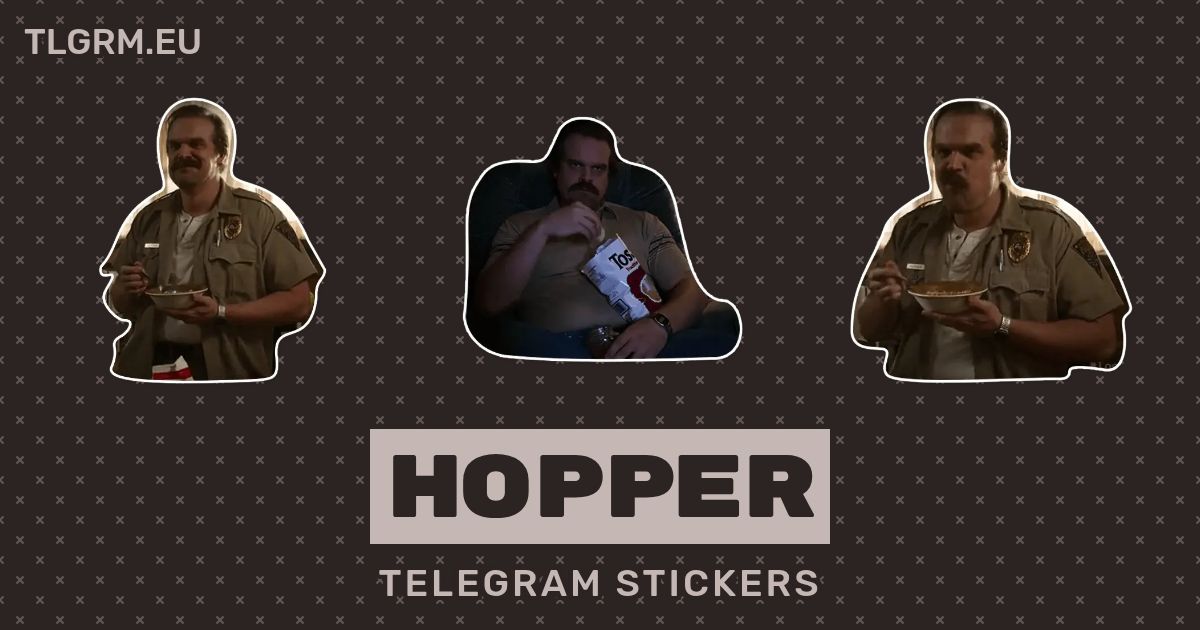 “Hopper” stickers set for Telegram