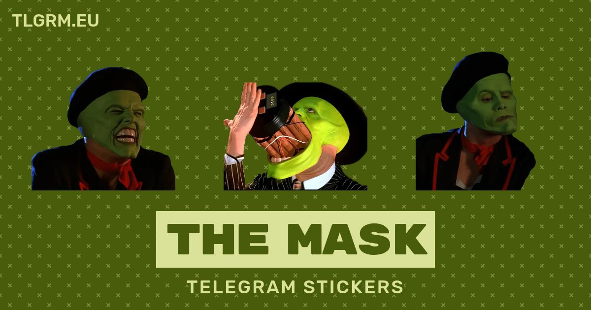 “The Mask” stickers set for Telegram